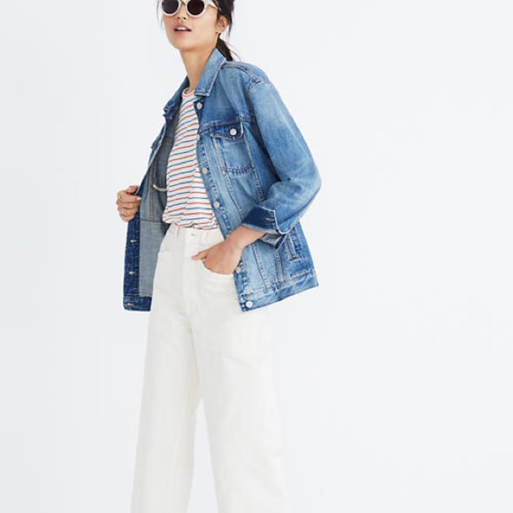 Madewell Oversized Jean Jacket in Capstone Wash